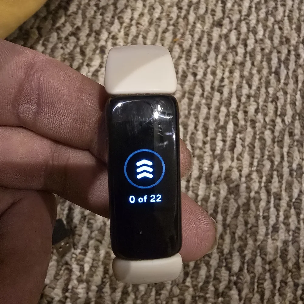 Smart Fitness Tracker with Cream Band